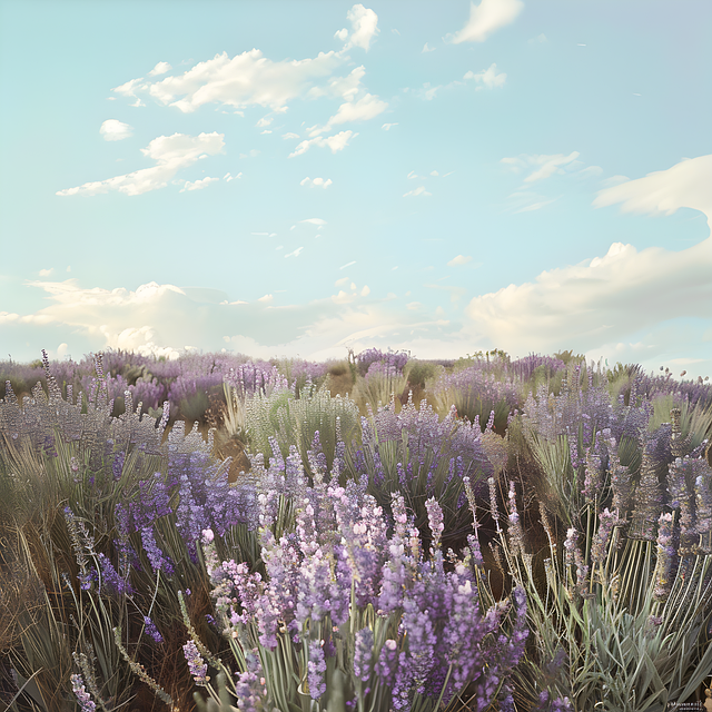 Free lavender flowers nature illustration