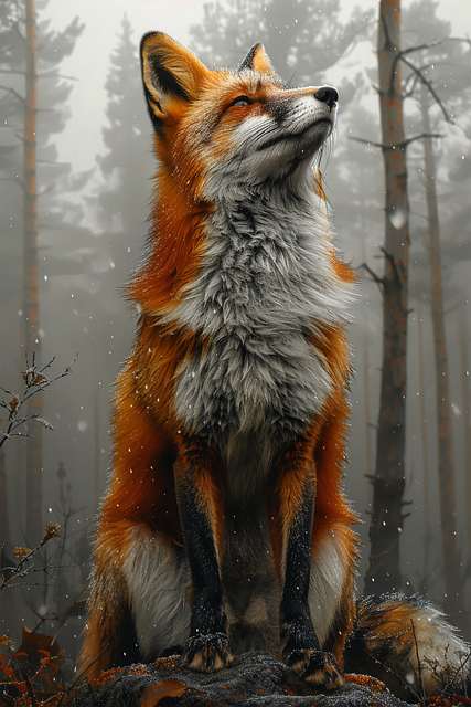 Fuchs, Natur, Landschaft, Wald, Bäume