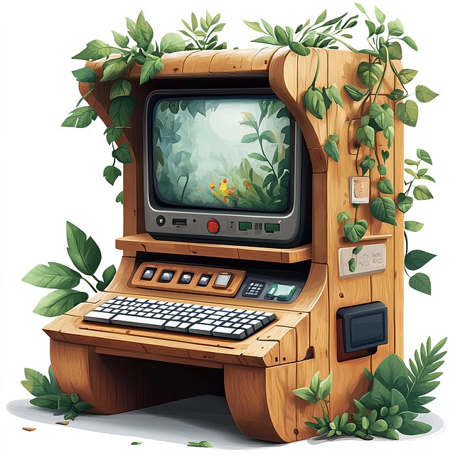 Free ai generated computer antique illustration