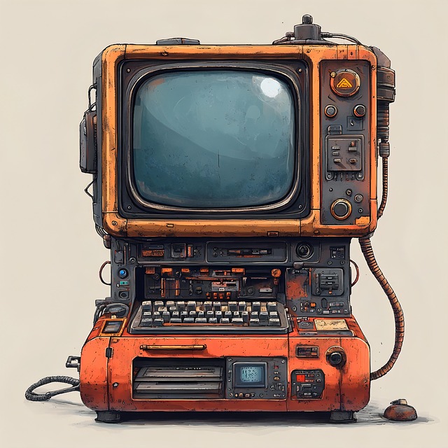 Free ai generated computer antique illustration