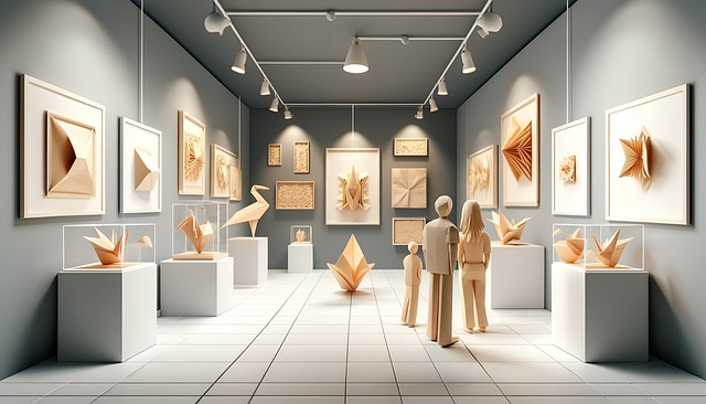 Free ai generated museum family illustration