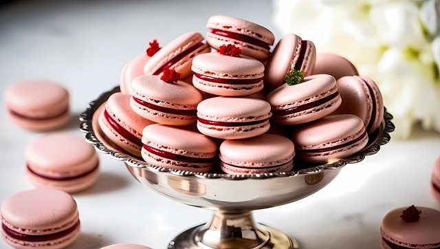 Free ai generated macarons sweets illustration