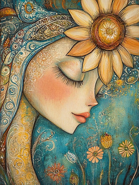 Free ai generated stylized woman illustration