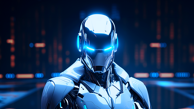 Free ai generated robot sci-fi illustration
