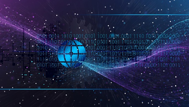 Free ai generated data technology illustration