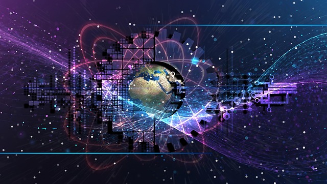Free ai generated data technology illustration