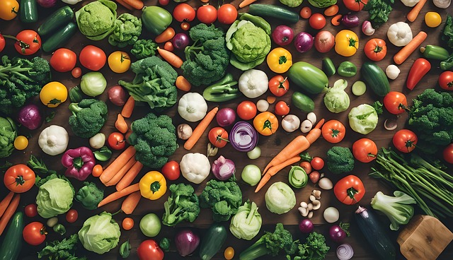 Free ai generated vegetables food illustration