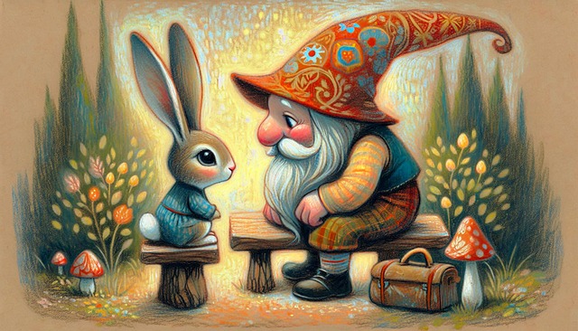 Download Ai Generated, Gnome, Rabbit. Royalty-Free Stock Illustration ...