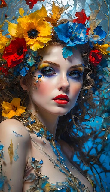 Free ai generated woman mystical illustration