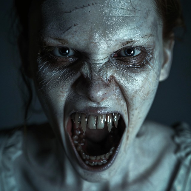 Free ai generated woman horror illustration
