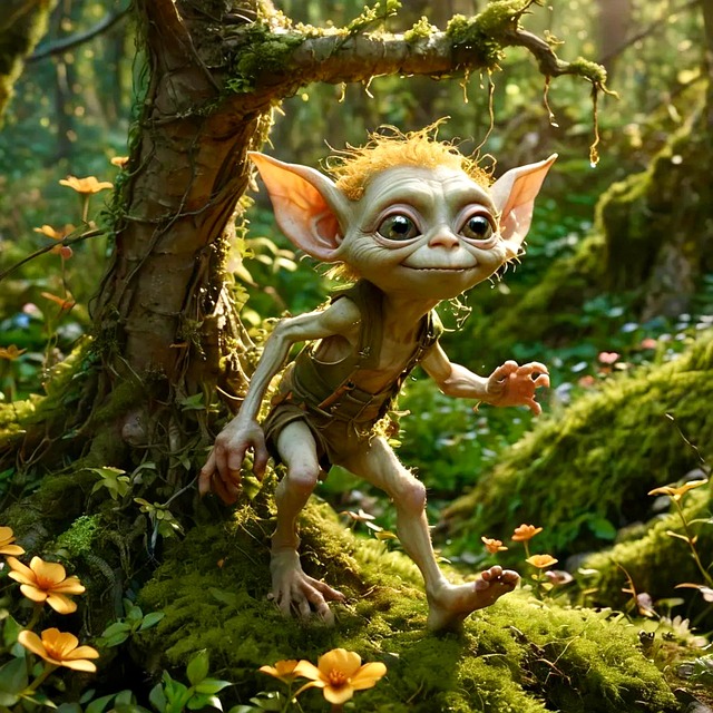 Free ai generated goblin nature illustration