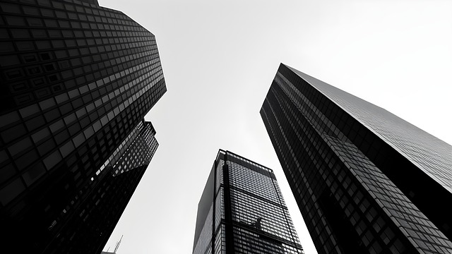 Free ai generated skyscrapers architecture illustration