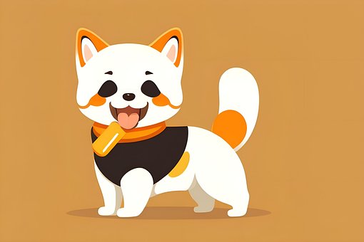 Cartoon-Katze, Süßes Tier
