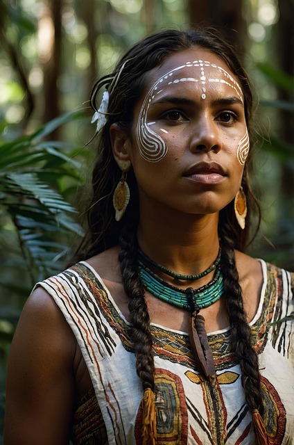 Free woman young aboriginal illustration