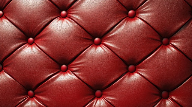 Free ai generated red leather quilted pattern illustration