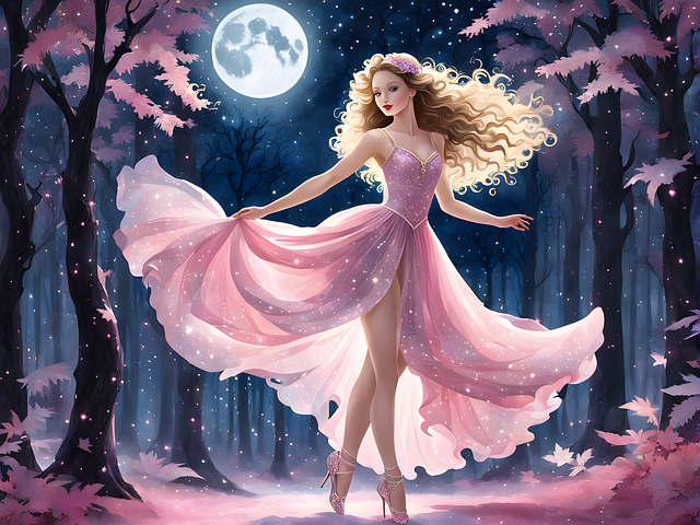 Free ai generated ballerina dancer illustration