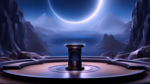 Free ai generated podium presentation illustration