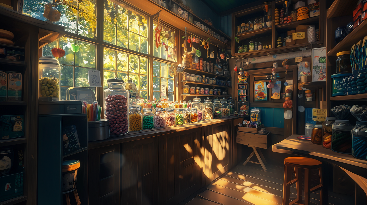 Free candy sweets colorful illustration