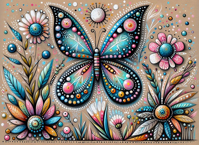 Free ai generated vibrant butterfly illustration