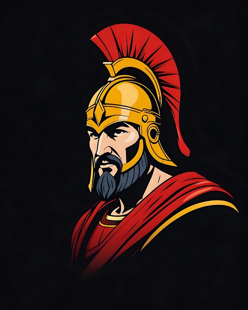 Grieks, Spartaans, Strijder, Clip Art