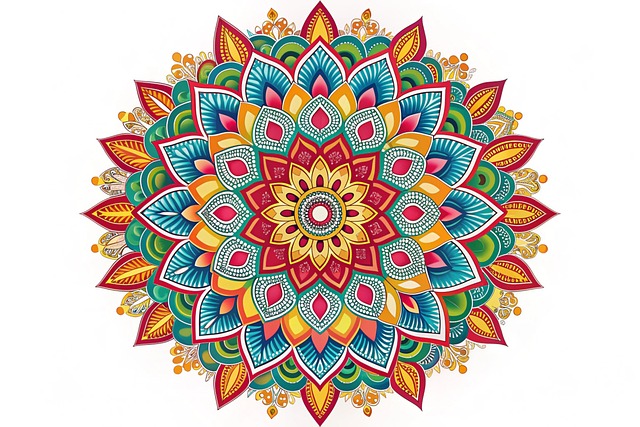 Free ai generated mandala art illustration