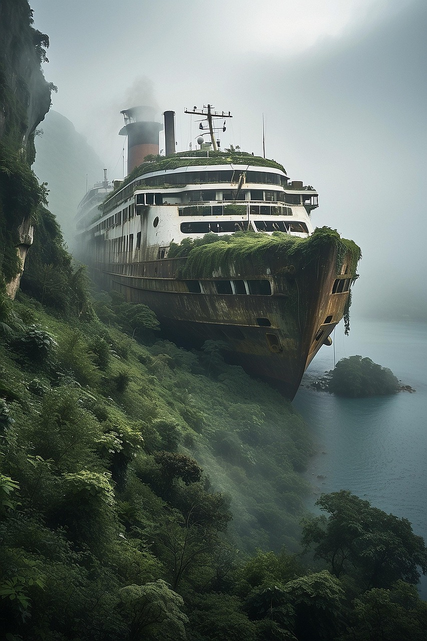 Free ai generated ship wreck wreck illustration