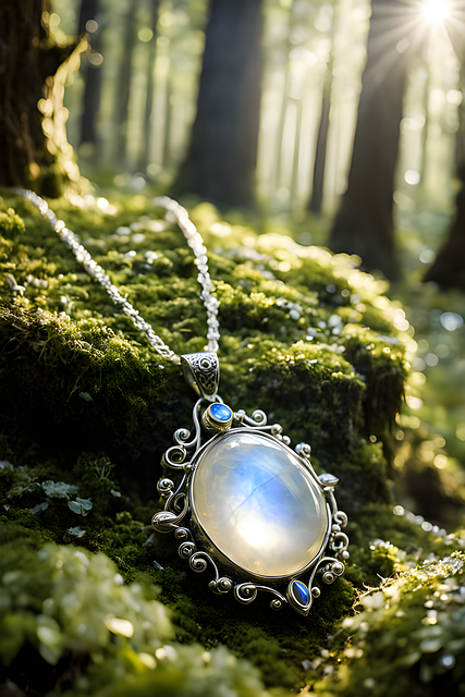 Free ai generated moonstone jewellery illustration