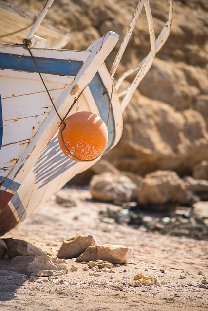 Schip, Boot, Kust, Egypte, Afrika, Zand