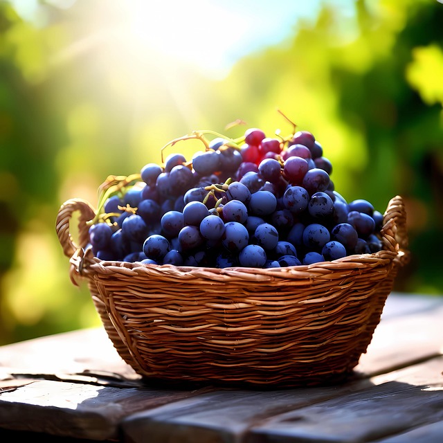 Free ai generated nature grapes illustration