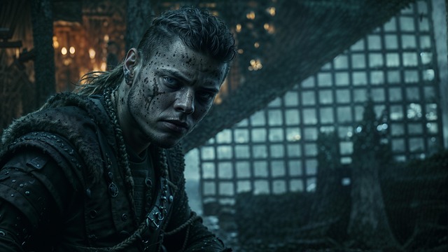 Free ai generated viking warrior illustration