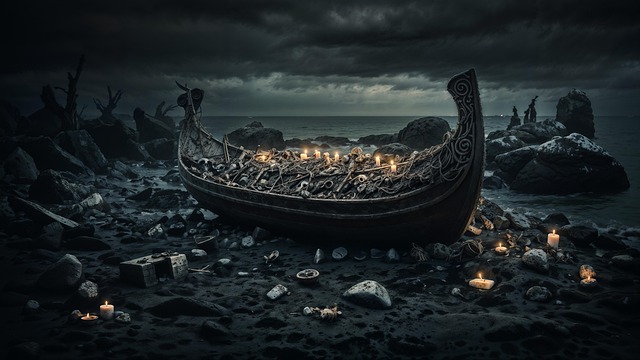 Free ai generated viking warrior illustration
