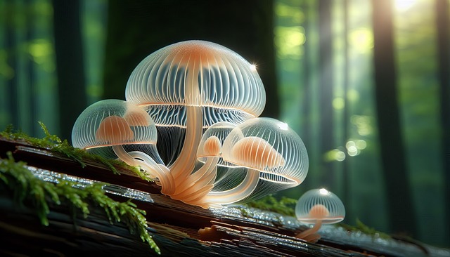 Download free HD stock image of Ai Generated Mushroom Free ai generated mushroom fungus illustration