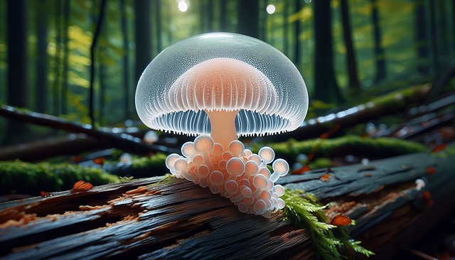 Free ai generated mushroom fungus illustration