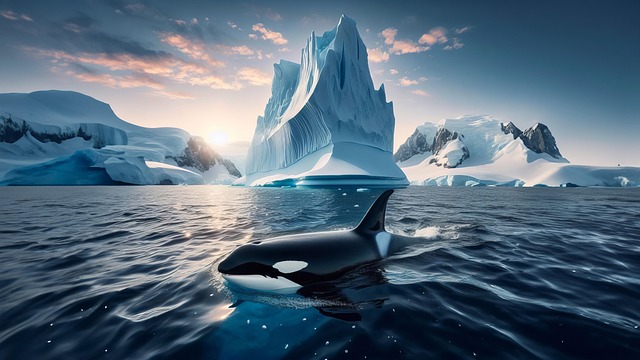 Free ai generated whale orca illustration