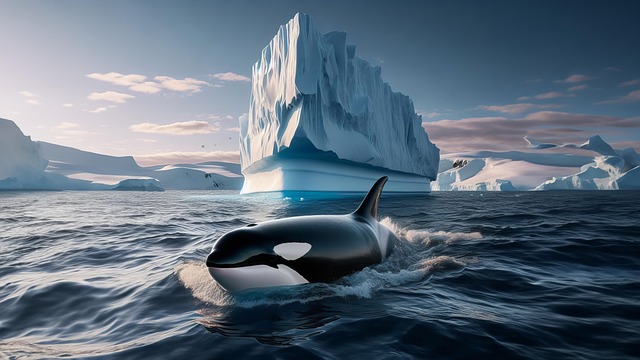 Free ai generated whale orca illustration