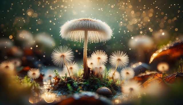 Download free HD stock image of Ai Generated Alien Free ai generated alien mushrooms illustration