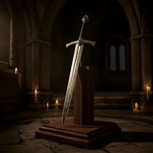 Free ai generated sword medieval illustration