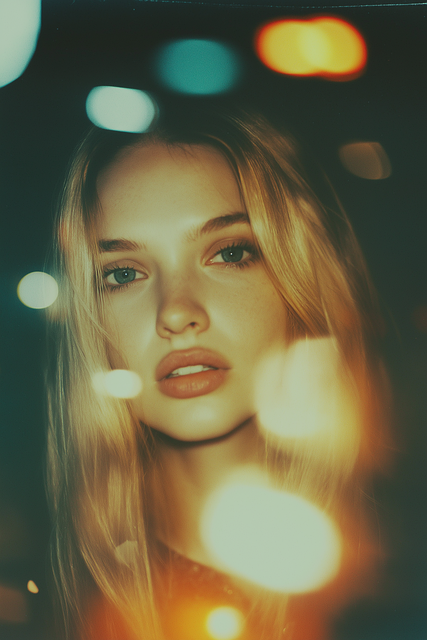Free beautiful analog bokeh illustration