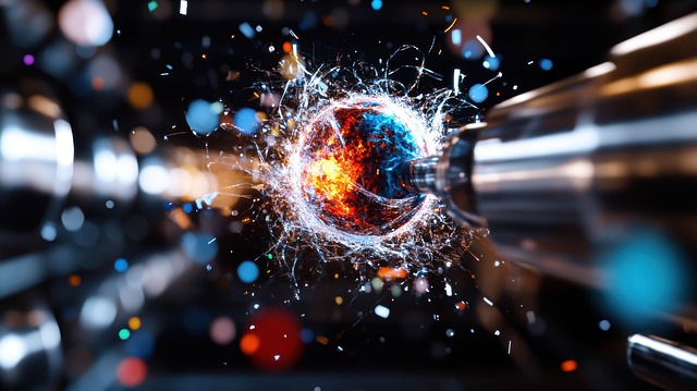 Free ai generated particle accelerator illustration