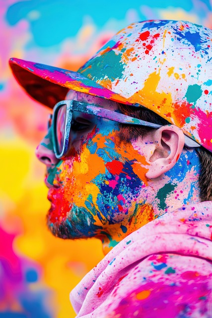Free ai generated colorful man illustration