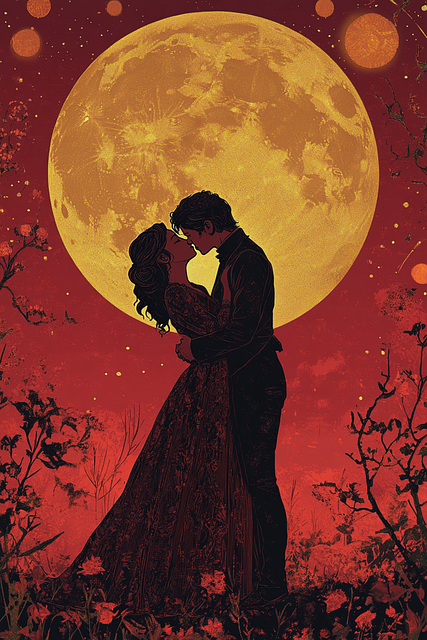 Free book cover couple romance illustration