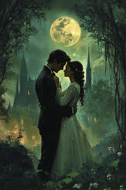 Free book cover couple romance illustration