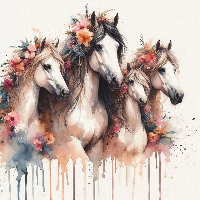 Caballos, Caballos Blancos, Animales
