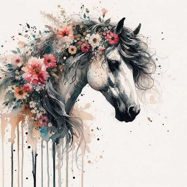 Caballo, Gris, Melena, Naturaleza