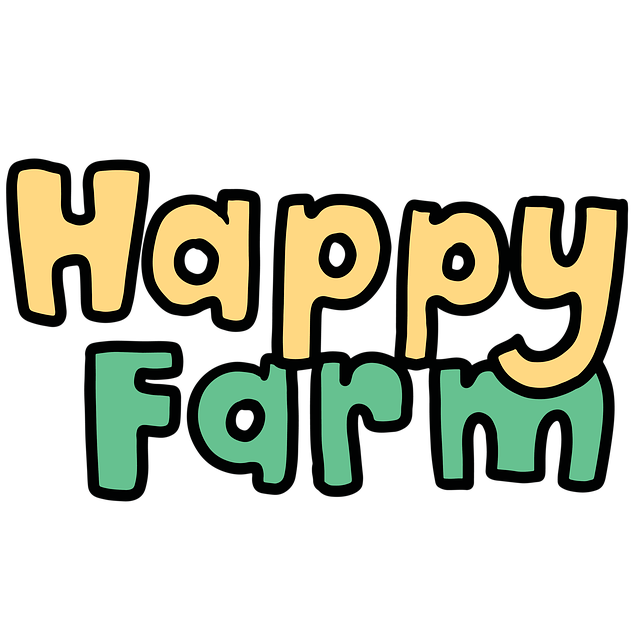 Free Text Happy Farm illustration and picture