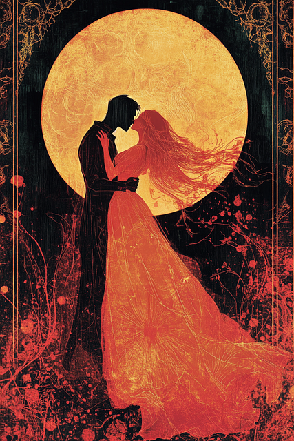 Free book cover couple romance illustration