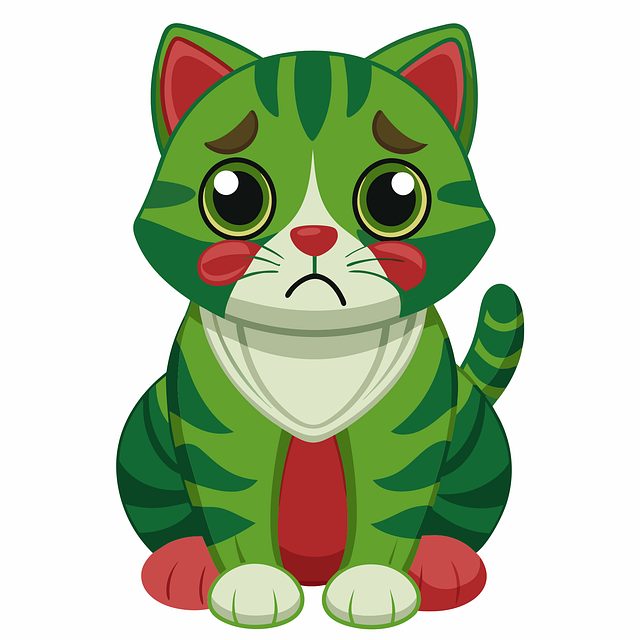 Free ai generated cat cartoon vector