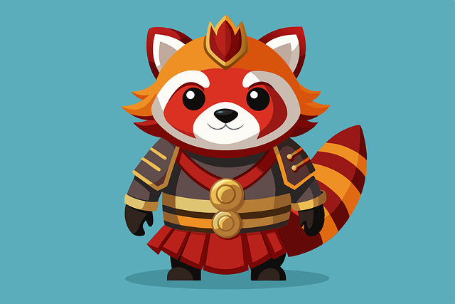 Free ai generated nature red panda vector