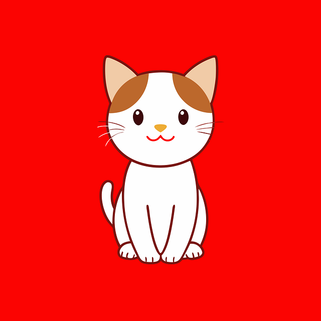 Free ai generated cat cartoon vector