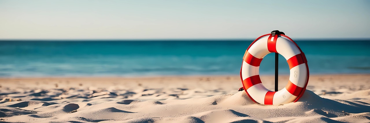 Download Ai Generated, Lifebuoy, Beach. Royalty-Free Stock Illustration ...